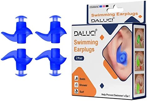 Dopuri de urechi de înot Daluci, cu urechi de urechi extrem de impermeabile ultra confortabile