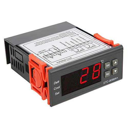 Controler digital de temperatură digital STC 8080A, termostat digital refrigerare Decongelare Controler de temperatură alarmant