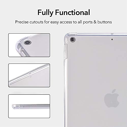 Idocolors Cute Ghost Face Pad Carcasă pentru 10 iPad Pro 2017/iPad Air 3 White Anti-Rusch Froofproof cu suport pentru creion