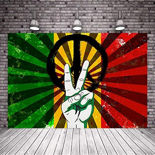 VIDMOT Rasta Jamaican fundal tematice pentru fotografie Reggae Rastafari Grafitti fundal fundaluri foto 7x5ft Photo Booth Studio