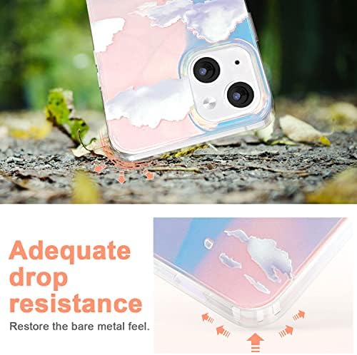 I-MGAE-in-AR Crystal Clear Clear Proiectat pentru iPhone 13 Carcasă 6.1 inch 2021 Lansat, Carcase de telefon rezistent la șoc
