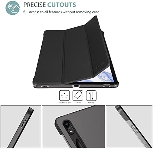 Procase pentru Galaxy Tab S8 Plus 2022 / Tab S7 Fe 2021 / Tab S7 Plus 2020 12.4 inch, carcasă de protecție subțire Slim Folio