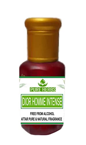 Pure Herbs DIOR HOMME INTENSE ATTAR fără alcool pentru unisex, potrivit pentru ocazie, petreceri și utilizări zilnice 10ml