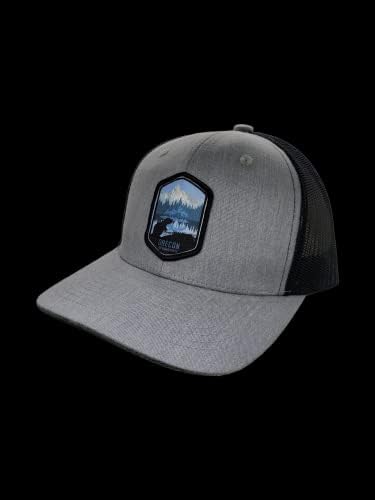 Oregon Trucker Hat-Snapback Mesh Baseball Cap w / Oregon este un plasture țesut de Stat castor