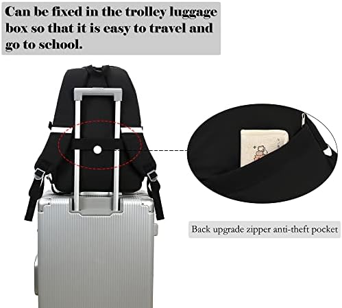 Rucsacuri școlare Makukke pentru fete adolescente-rucsacuri pentru Laptop de 15,6 inchi Geantă de carte pentru colegiu Anti