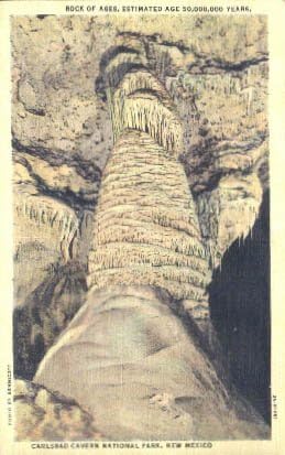 Carlsbad Caverns, carte poștală din New Mexico