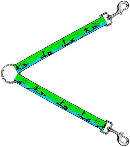 Cataramă-jos DLS-W37119-W lesa Splitter-SUP w / câine Neon verde / albastru / negru, 1.5 & 34; W - 30 L