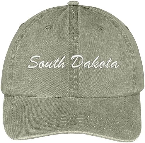 Magazin De Îmbrăcăminte La Modă Dakota De Sud De Stat Brodate Profil Redus Capac De Bumbac Reglabil