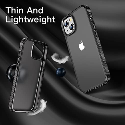Xiwxi pentru carcasă iPhone 14, cu [2 protectoare cu ecran de sticlă temperat+2 Protectoare pentru lentile pentru camere] [Ultra