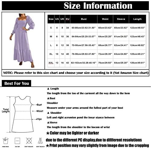 Rochii formale nokmopo pentru femei oaspete casual culoarea solidă în co-gât cu mânecă lungă rochie cu talie înaltă