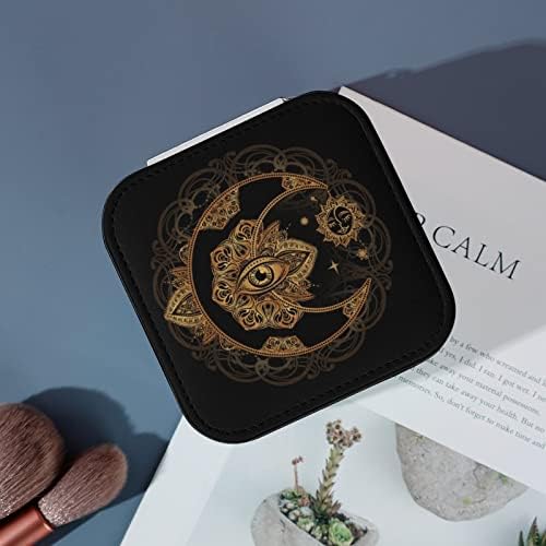 Bohemian Mandala Patterm Bijuterii cutii Organizator Afișat Depozitare Carcasă Cadou pentru femei Cercei pentru fete Colle