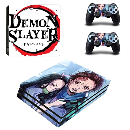 Pentru PS4 PRO - Anime Demon Kimetsu Slayer și fără Yaiba Tanjiro Nezuko Zenitsu Akaza Rengoku Inosuke PS4 sau PS5 Sticker
