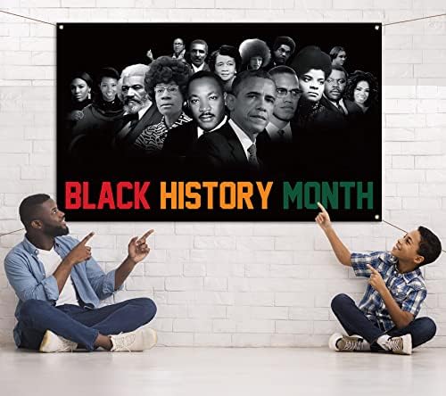 Nepnuser Black History Month Photo Booth fundal Festival afro-American Petrecere de vacanță decorare artă Poster Interior Decor
