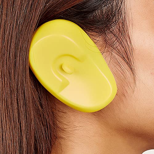 3 perechi Coafură reutilizabilă Silicon Ear Acoperă părul SHIELD SHIELD PROTECTOR PROTECTOR STILLING Hair Tool DIY Accesorii