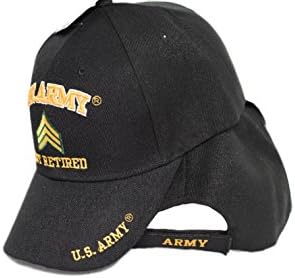 MWS US Army SGT Sargent retras șapcă de Baseball brodate licențiat cap560A 4-04-D Negru