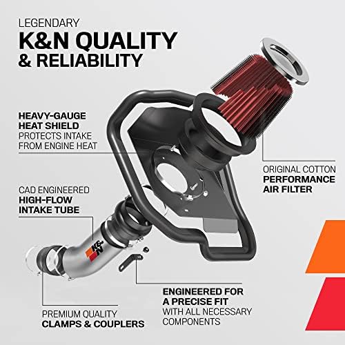 K & amp; n Kit de admisie a aerului rece: creșteți accelerația și puterea de remorcare, garantată pentru a crește puterea de