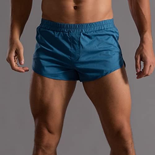 BMisegm Boxer Boxer Pantaloni scurți pentru bărbați Pantaloni de culoare solidă Solid Elastic Band Loose Losed Dry Casual Casual
