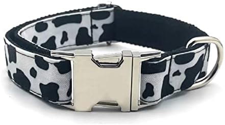 Model personalizat de vacă guler pentru animale de companie personalizat Puppy ID Tag Reglabil pentru pisici Accesorii Negre