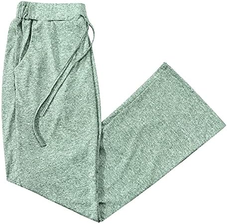 MIASHUI BUSINESC Pantaloni casual pentru femei Pantaloni de bumbac elastic pentru femei Pantaloni de buzunar casual late pentru