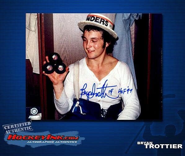 Bryan Trottier a semnat New York Islanders 11x14 Foto - Fotografii autografate NHL