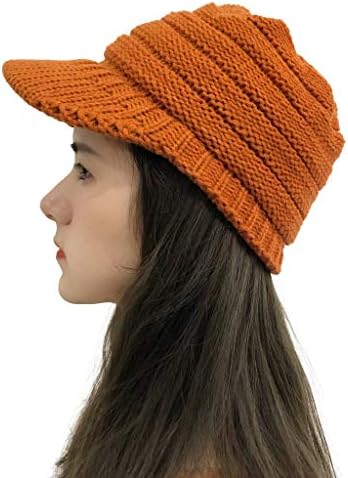 Plush în aer liber croșetat tricotat pentru femei cu capac capac capac de capac solid Caps de baseball Caps de tenis