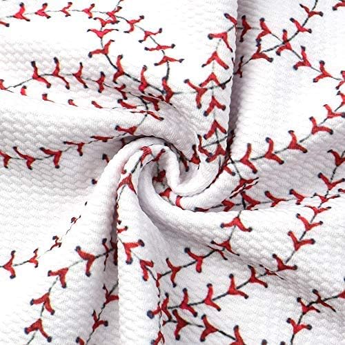 David Angie baseball imprimate Bullet texturate Liverpool Fabric 4 Way Stretch Spandex tricot Tesatura de curte pentru Cap