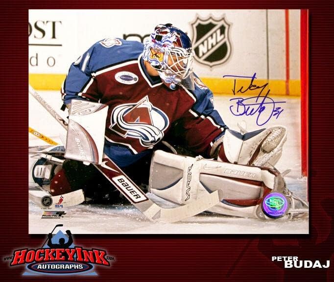 Peter Budaj a semnat Avalanche 8x10 Foto -70225 - Fotografii autografate NHL