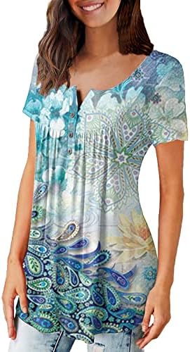 Respirabil Plus Dimensiune Vara Maneca Lunga Pătrat Gât Trendy Casual Femei Tricouri Bluze Grafic Clasic