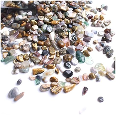 SEEWOODE AG216 100g/200g/500g naturale Ocean jasper pietriș cristal lustruire Chips Macadam & amp; pietriș piatră prețioasă