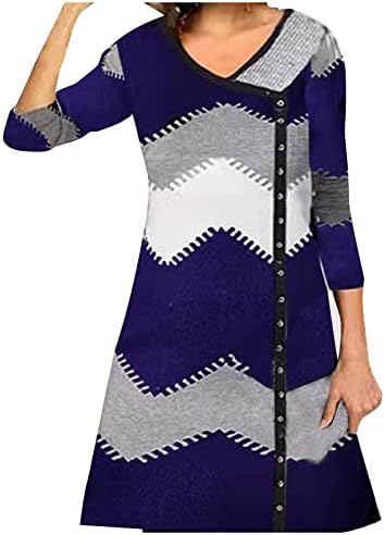 Rochie de petrecere NOKMOPO pentru femei 2023 modă poziționare personalizată imprimare rochie cu mânecă lungă cu gât în V