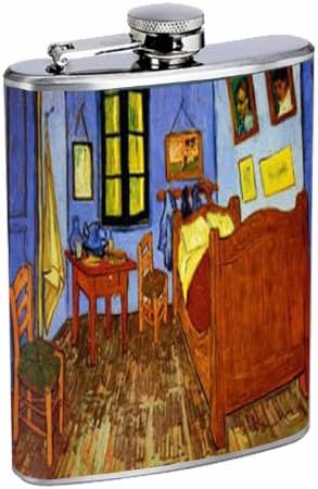 Vincent Van Gogh dormitor Arles 8oz balon din oțel inoxidabil D-163