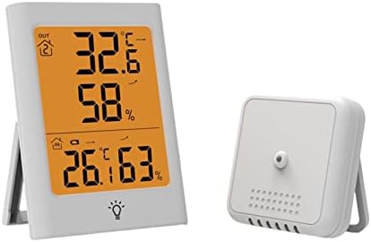 Termometru electronic Hygrometru interior exterior de temperatură wireless senzor de detectare a umidității cu iluminat de